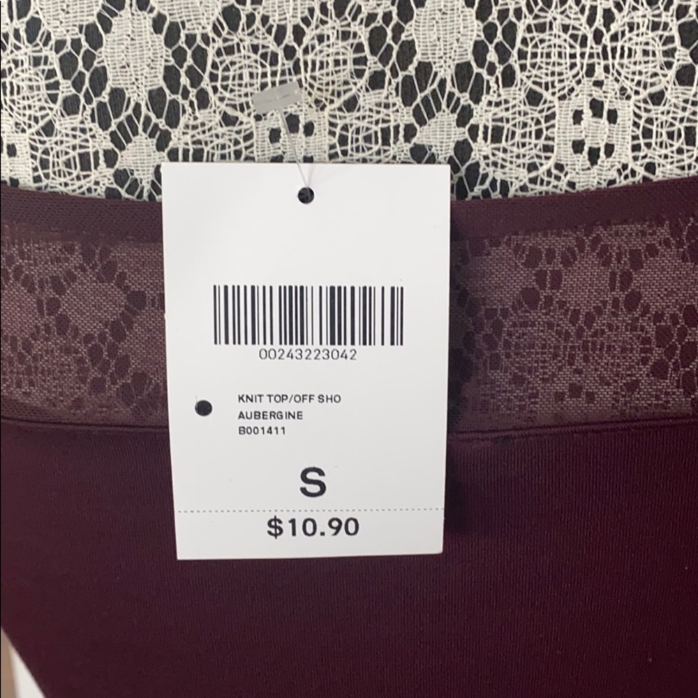 Forever 21 Maroon Long Sleeve Crop Top - Picture 3 of 4